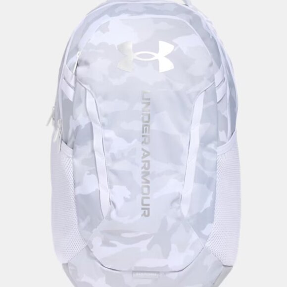 Under Armour Hustle 6.0 Gray/Silver Backpack/NWT - Picture 1 of 14